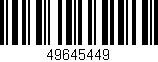 Código de barras (EAN, GTIN, SKU, ISBN): '49645449'