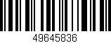 Código de barras (EAN, GTIN, SKU, ISBN): '49645836'