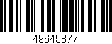 Código de barras (EAN, GTIN, SKU, ISBN): '49645877'