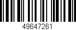 Código de barras (EAN, GTIN, SKU, ISBN): '49647261'