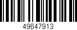 Código de barras (EAN, GTIN, SKU, ISBN): '49647913'
