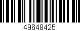 Código de barras (EAN, GTIN, SKU, ISBN): '49648425'