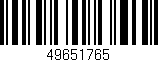 Código de barras (EAN, GTIN, SKU, ISBN): '49651765'
