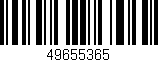 Código de barras (EAN, GTIN, SKU, ISBN): '49655365'