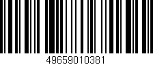 Código de barras (EAN, GTIN, SKU, ISBN): '49659010381'