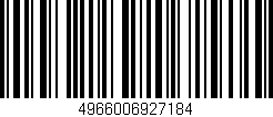 Código de barras (EAN, GTIN, SKU, ISBN): '4966006927184'
