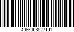 Código de barras (EAN, GTIN, SKU, ISBN): '4966006927191'