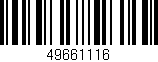 Código de barras (EAN, GTIN, SKU, ISBN): '49661116'