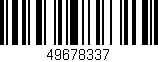 Código de barras (EAN, GTIN, SKU, ISBN): '49678337'