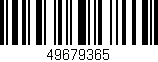 Código de barras (EAN, GTIN, SKU, ISBN): '49679365'