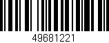 Código de barras (EAN, GTIN, SKU, ISBN): '49681221'