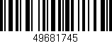 Código de barras (EAN, GTIN, SKU, ISBN): '49681745'