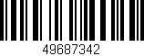 Código de barras (EAN, GTIN, SKU, ISBN): '49687342'