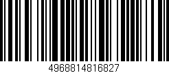 Código de barras (EAN, GTIN, SKU, ISBN): '4968814816827'