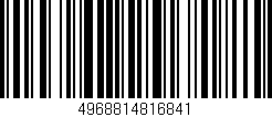 Código de barras (EAN, GTIN, SKU, ISBN): '4968814816841'