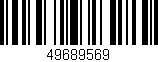 Código de barras (EAN, GTIN, SKU, ISBN): '49689569'