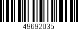 Código de barras (EAN, GTIN, SKU, ISBN): '49692035'