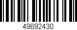 Código de barras (EAN, GTIN, SKU, ISBN): '49692430'