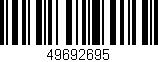Código de barras (EAN, GTIN, SKU, ISBN): '49692695'