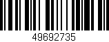 Código de barras (EAN, GTIN, SKU, ISBN): '49692735'