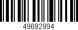 Código de barras (EAN, GTIN, SKU, ISBN): '49692994'
