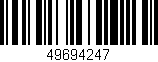 Código de barras (EAN, GTIN, SKU, ISBN): '49694247'