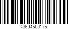 Código de barras (EAN, GTIN, SKU, ISBN): '49694500175'