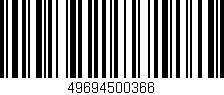 Código de barras (EAN, GTIN, SKU, ISBN): '49694500366'