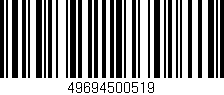 Código de barras (EAN, GTIN, SKU, ISBN): '49694500519'