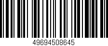 Código de barras (EAN, GTIN, SKU, ISBN): '49694508645'