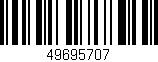 Código de barras (EAN, GTIN, SKU, ISBN): '49695707'
