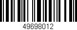 Código de barras (EAN, GTIN, SKU, ISBN): '49698012'