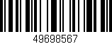 Código de barras (EAN, GTIN, SKU, ISBN): '49698567'