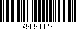 Código de barras (EAN, GTIN, SKU, ISBN): '49699923'