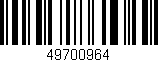 Código de barras (EAN, GTIN, SKU, ISBN): '49700964'