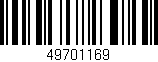 Código de barras (EAN, GTIN, SKU, ISBN): '49701169'