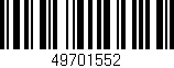 Código de barras (EAN, GTIN, SKU, ISBN): '49701552'
