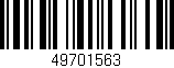Código de barras (EAN, GTIN, SKU, ISBN): '49701563'