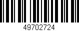 Código de barras (EAN, GTIN, SKU, ISBN): '49702724'
