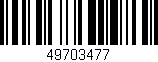 Código de barras (EAN, GTIN, SKU, ISBN): '49703477'