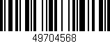 Código de barras (EAN, GTIN, SKU, ISBN): '49704568'