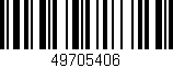 Código de barras (EAN, GTIN, SKU, ISBN): '49705406'