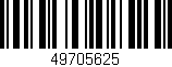 Código de barras (EAN, GTIN, SKU, ISBN): '49705625'