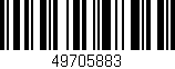 Código de barras (EAN, GTIN, SKU, ISBN): '49705883'