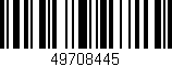 Código de barras (EAN, GTIN, SKU, ISBN): '49708445'