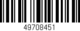 Código de barras (EAN, GTIN, SKU, ISBN): '49708451'