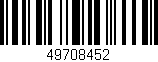 Código de barras (EAN, GTIN, SKU, ISBN): '49708452'