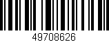 Código de barras (EAN, GTIN, SKU, ISBN): '49708626'