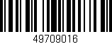 Código de barras (EAN, GTIN, SKU, ISBN): '49709016'