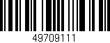 Código de barras (EAN, GTIN, SKU, ISBN): '49709111'